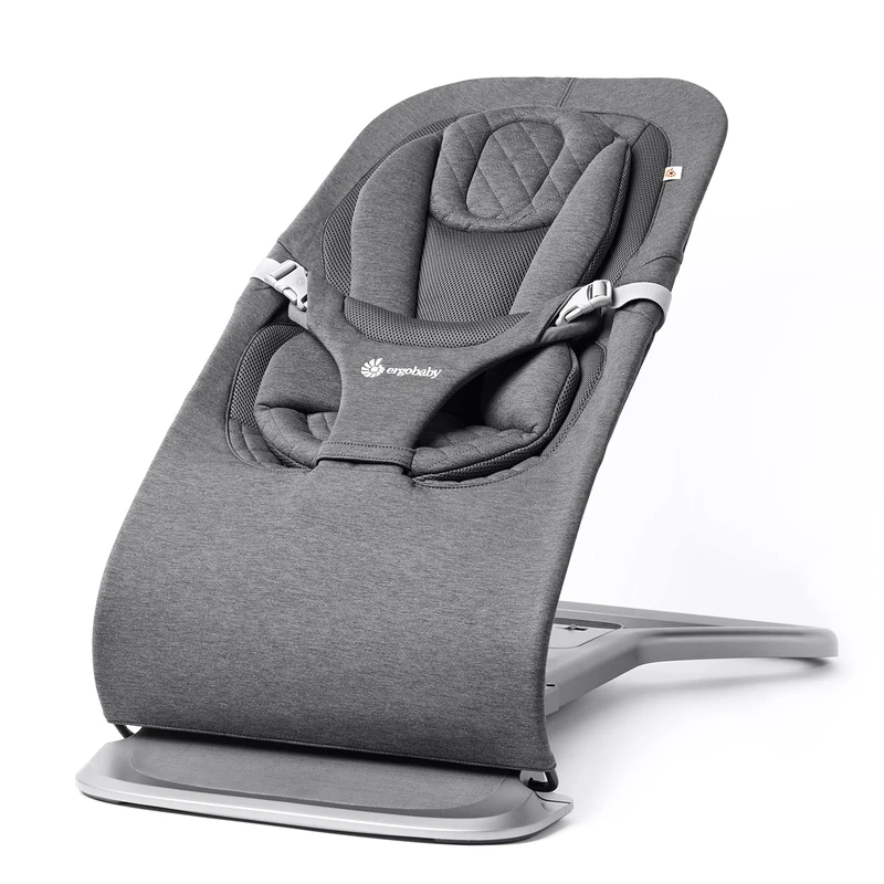 Ergobaby Evolve 3-in-1 Baby Lounger and Bouncer - Charcoal Grey
