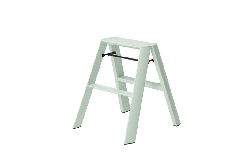 HASEGAWA Ladders Lucano Step Ladder, 2-Step Mint Green - Image 1