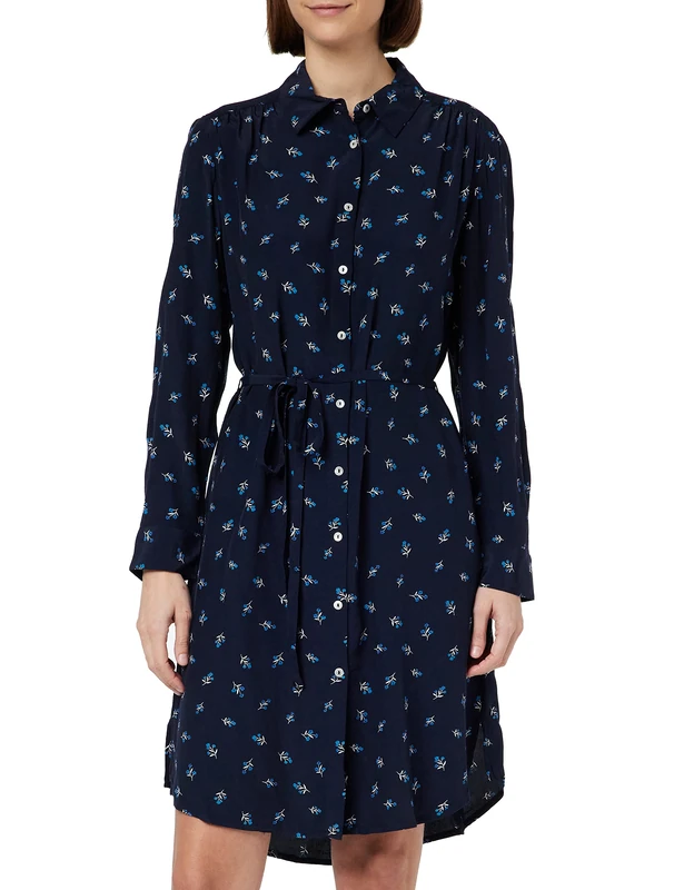 French Connection Women's Cecilia Delphine Shirt Dress Casual, Marine, 8 - Image 1
