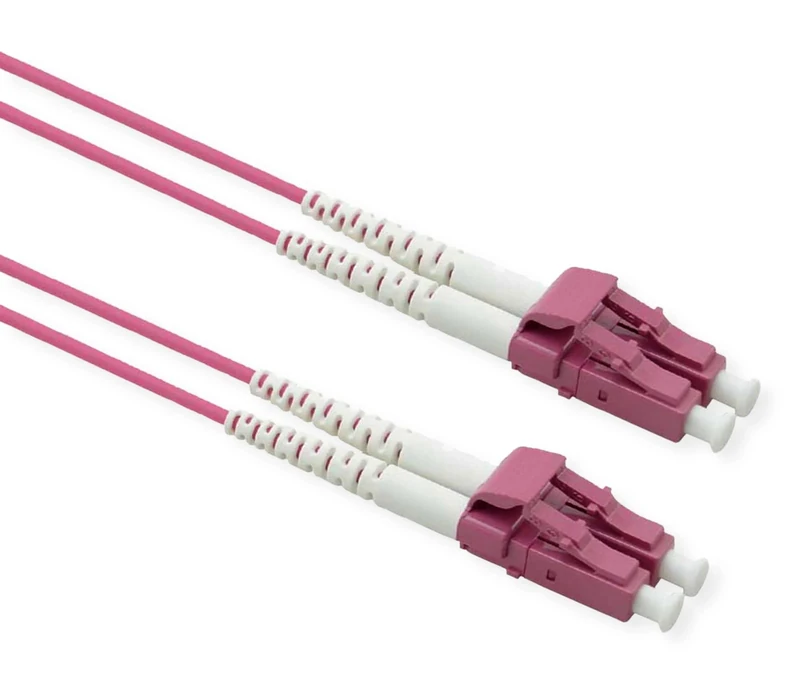 ROLINE Fibre Optic Cable 50/125µm OM4, LC/LC, Steel-Armed, LSOH, Purple, 5 m