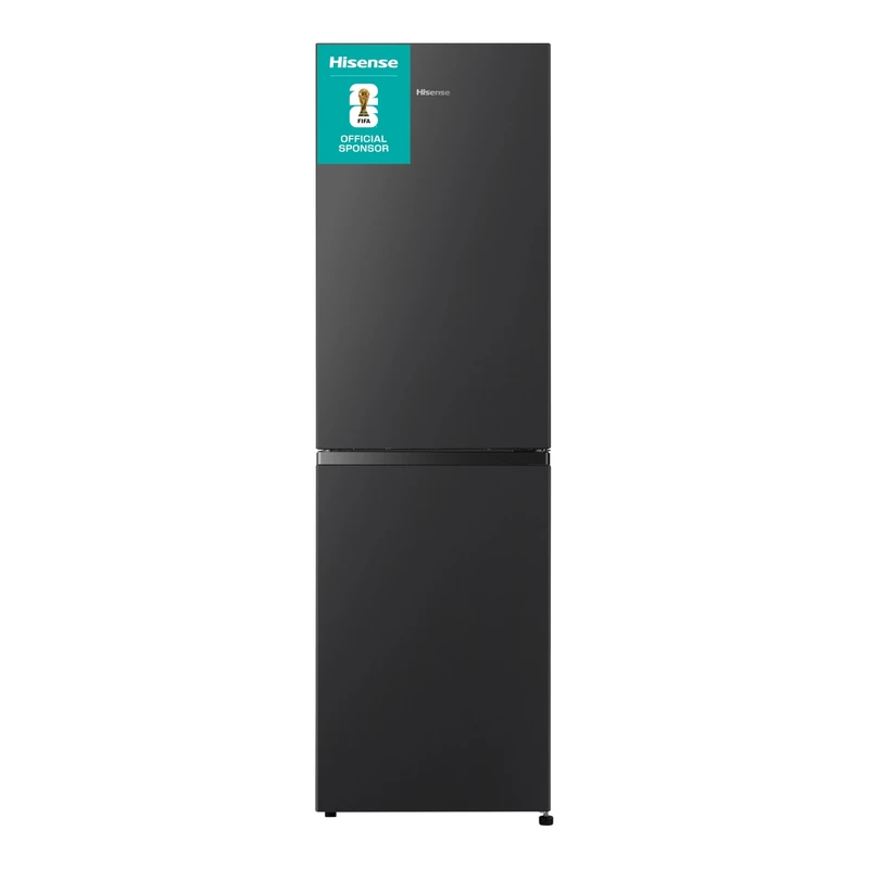 Hisense RB327N4BBE 55cm Freestanding 50/50 Fridge Freezer - 256 litre capacity - Total No Frost -LED Light - Reversible door - Silver - E Rated, H182.4 x W55 x D56.2 (cm)