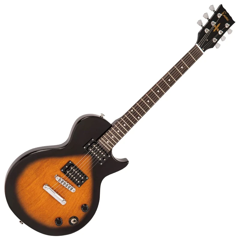 Encore Blaster E90 Electric Guitar – Tobacco Sunburst | Mahogany Body & Neck | Double Coil Pickups | Online Lessons Included | Perfect Beginner Electric Guitar