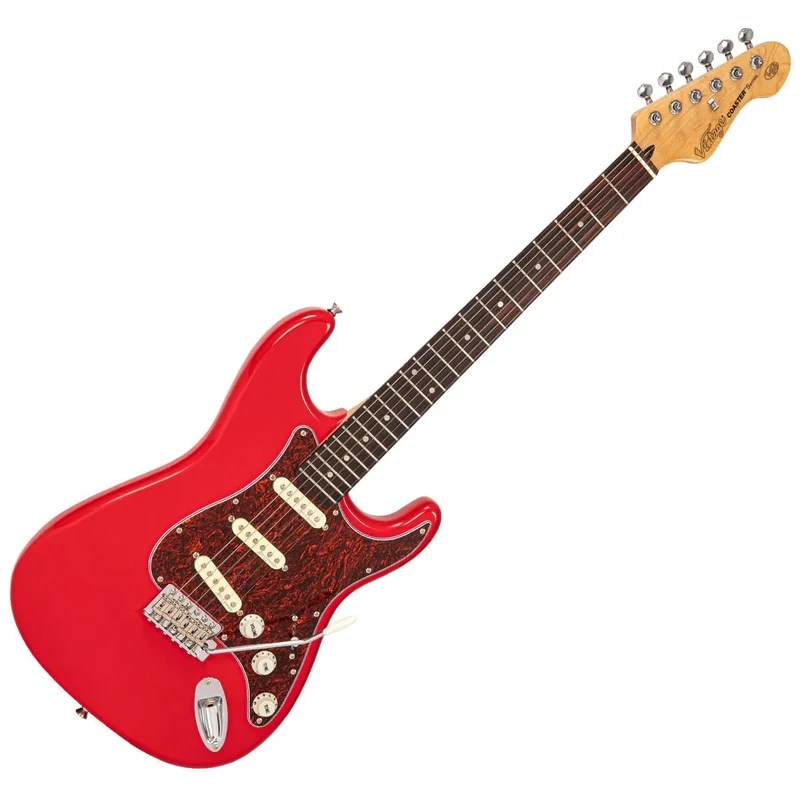 VINTAGE V60 COASTER SERIES ELECTRIC GUITAR - GLOSS RED