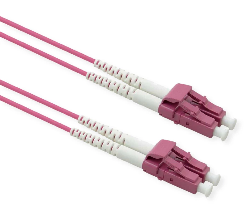 ROLINE Fibre Optic Cable 50/125µm OM4, LC/LC, Steel-Armed, LSOH, Purple, 15 m