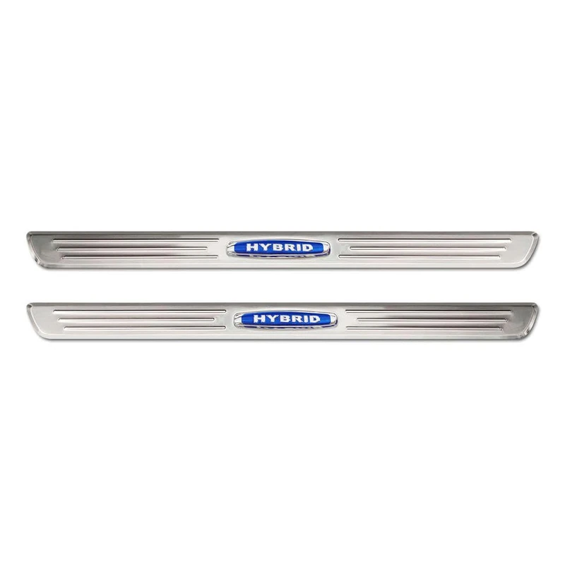 Avisa Inox door sill protectors compatible with Kia Sportage V 2021- 'Hybrid' - 2-pieces