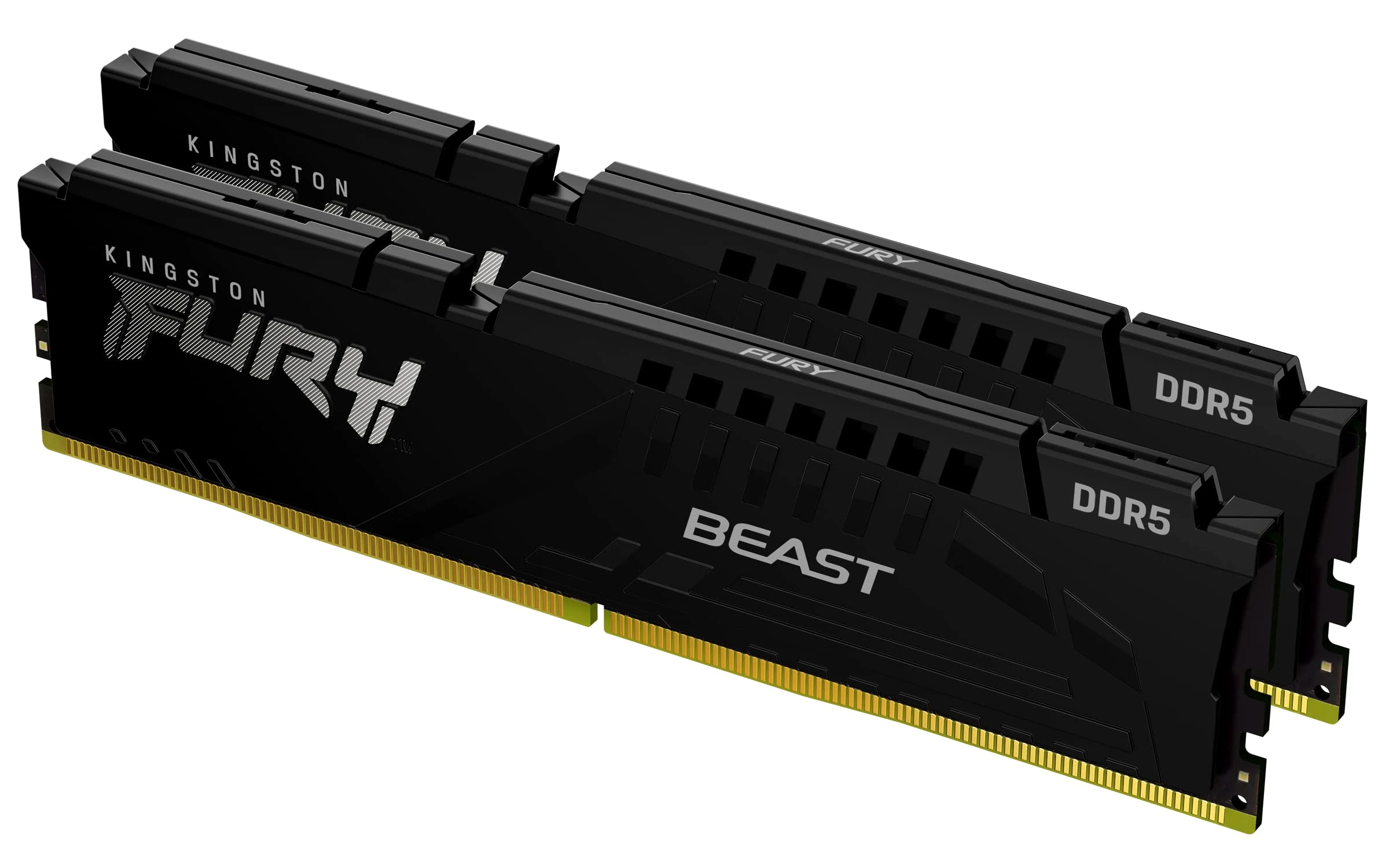 Kingston FURY Beast Black DDR5 32GB (2x16GB) 5600MT/s CL36 DIMM Desktop Gaming Memory Kit of 2 AMD EXPO and Intel XMP - KF556C36BBEK2-32