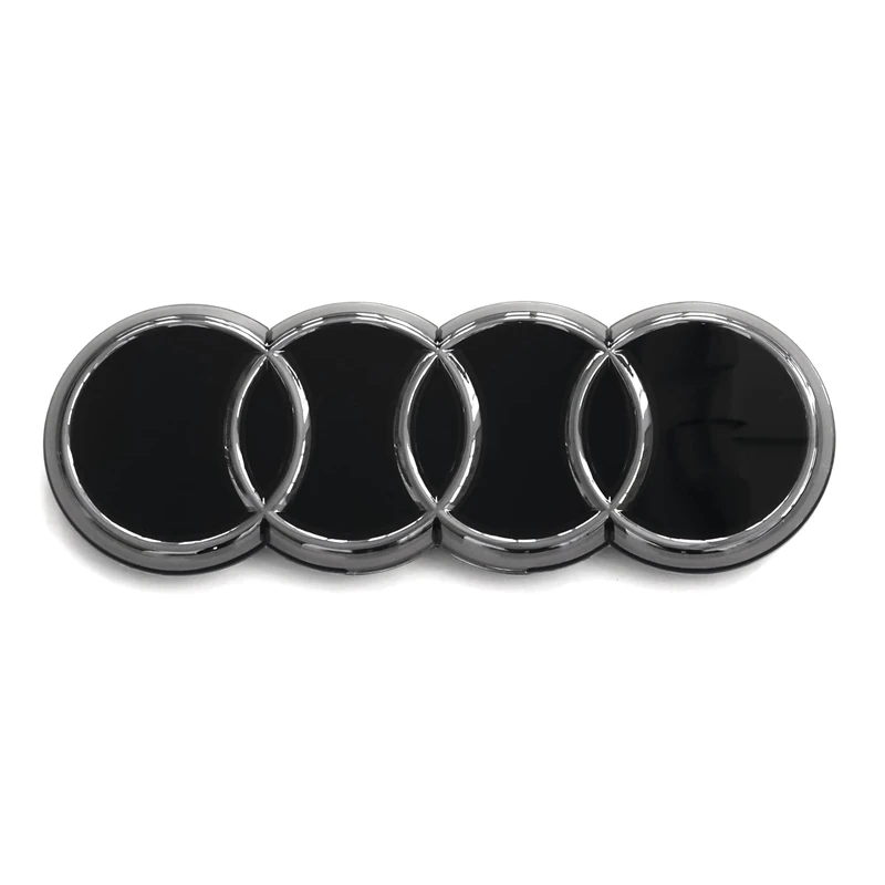 Audi 89A071801 Rings Sign Radiator Grille Black Edition Emblem Blackline Logo Black