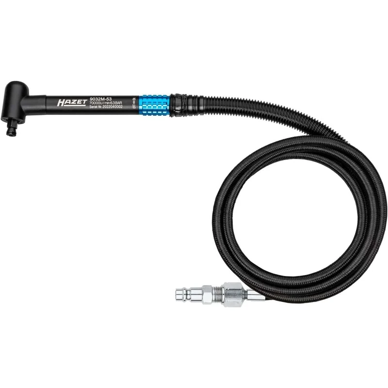 HAZET Micro Rod Grinder 9032M-53 I Angled 12.91 mm (1/4 Inch) Internal Thread Including Coupling Plug I Precise Machining of Workpieces in Confined Spaces