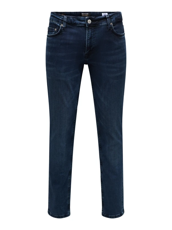 ONLY & SONS Men's Jeans 22024976, Blue Black Denim, 33 W/34 L