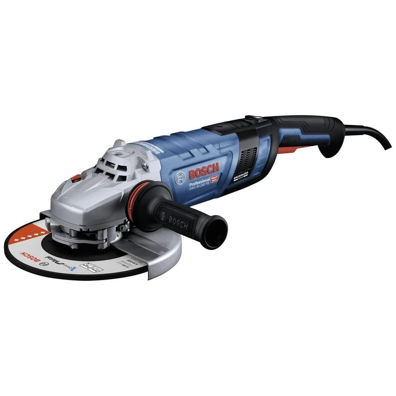 Bosch Professional Angle Grinder GWS 30-230 PB (Kickback Control, Protection Switch, Includes Two-Hole Wrench, Clamping Nut, Quick-Adjustable Protective Cover, Additional Handle)