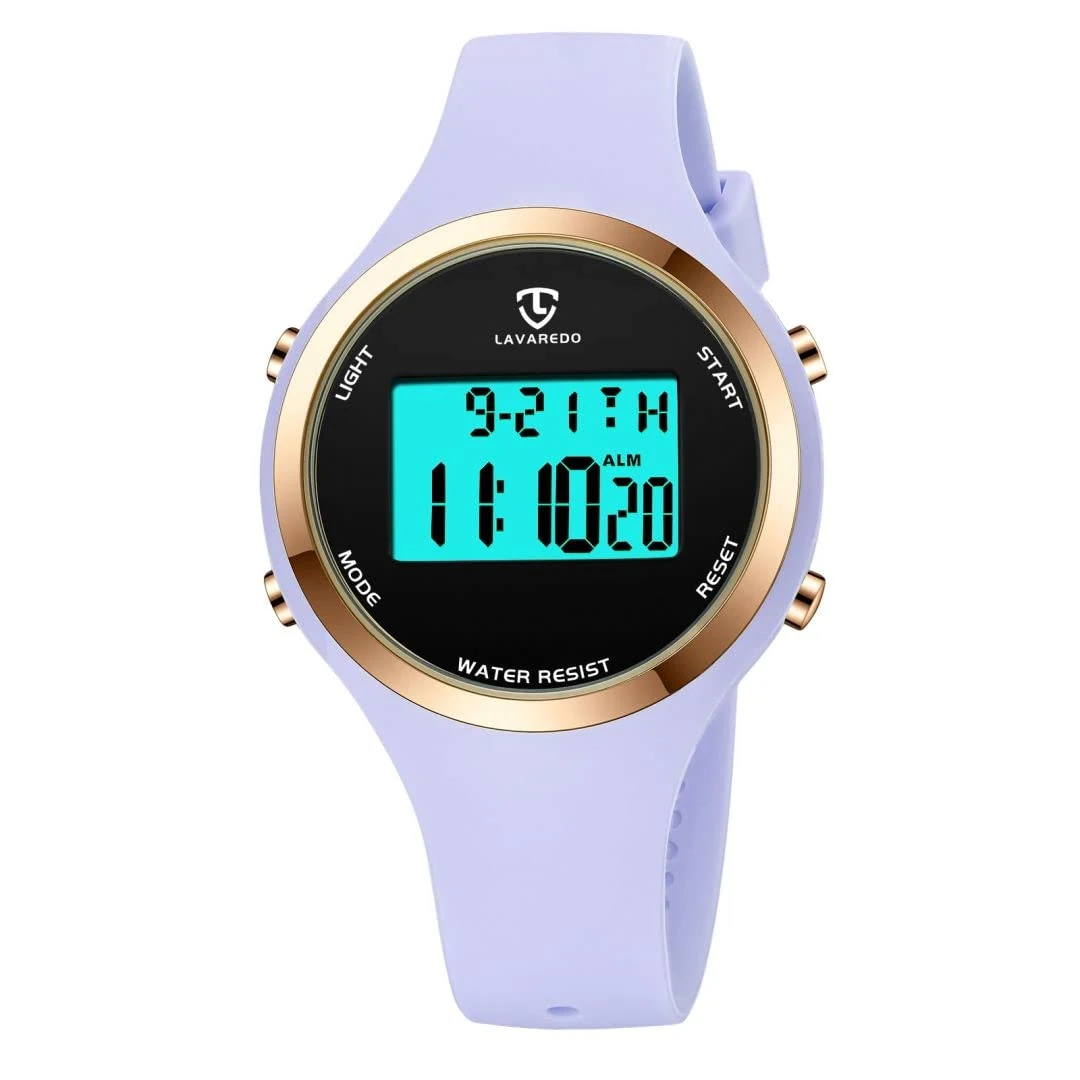 Watches for Women, Ladies Watches Outdoor Sport with Alarm/Calendar/Back Light/Stopwatch/Chronograph, Digital Watch Gifts for Teen Girls/Women