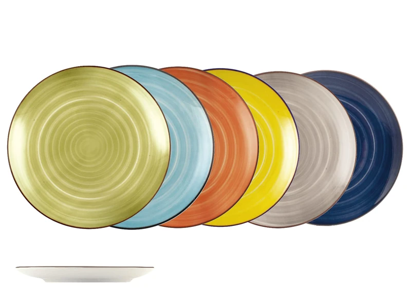 H&H Set 12 Plates Caribe top cm26