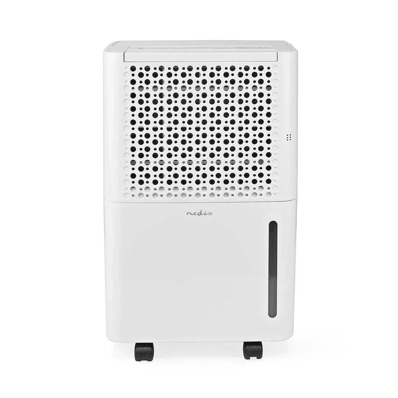 NEDIS Dehumidifier 10L/Day, Automatic Dry Function, Laundry Mode, 100 m³/h Airflow, White