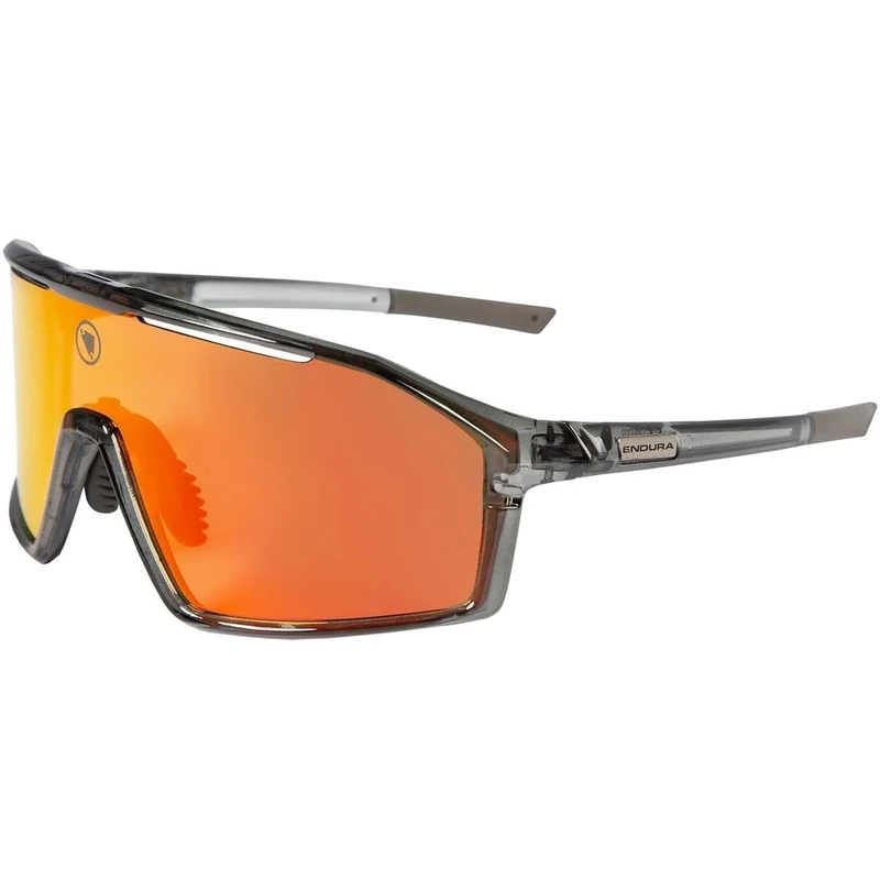 Endura Gabbro II Cycling Glasses | HD Lenses| Wrap-Around Style | Anti-Fog Glasses, Grey, One Size