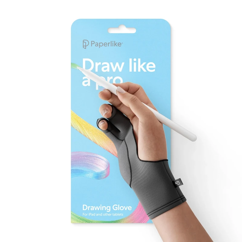 Paperlike Drawing Glove for iPad - Artist Glove for Drawing on Tablets (Right and Left Hand; 3 Sizes: S, M, L)