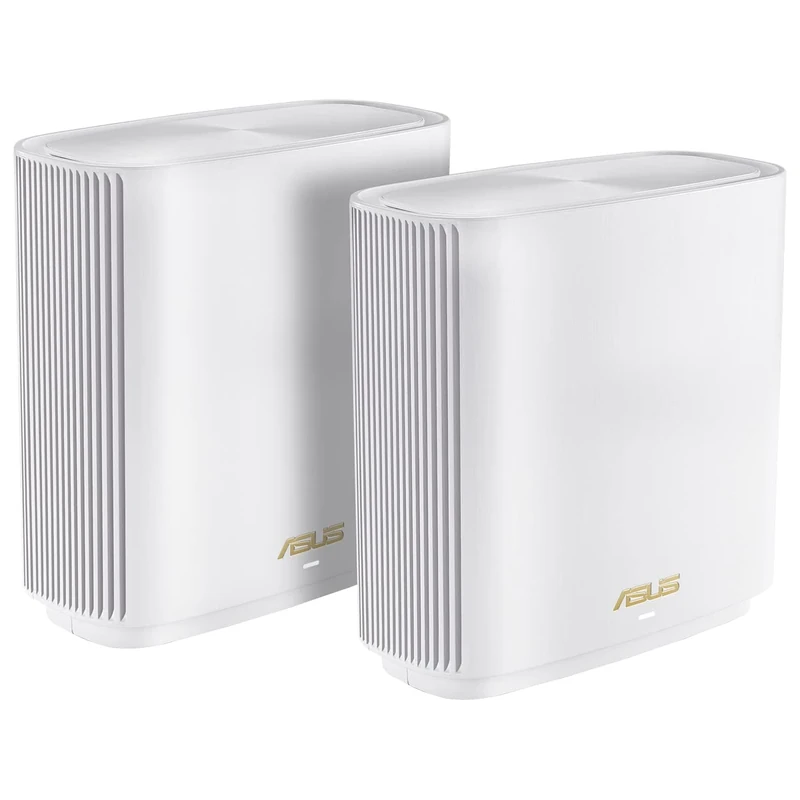 ASUS ZenWiFi XT9 AX7800 Tri-Band WiFi 6 Mesh WiFi System (2 Pack), 802.11ax, up to 5700 sq ft & 6+ rooms, AiMesh, Lifetime Free Internet Security, Parental Controls, Easy Setup, 2.5G WAN port