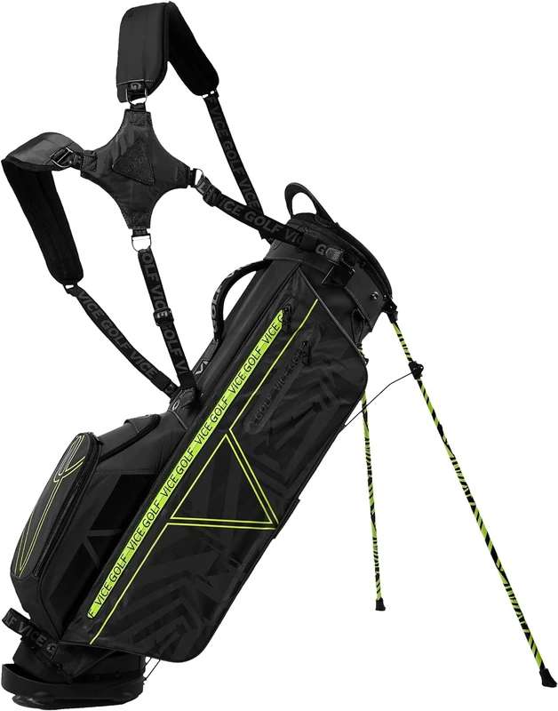 VICE Smart Golf Bag | Carry Bag | Black/Lime - Image 1