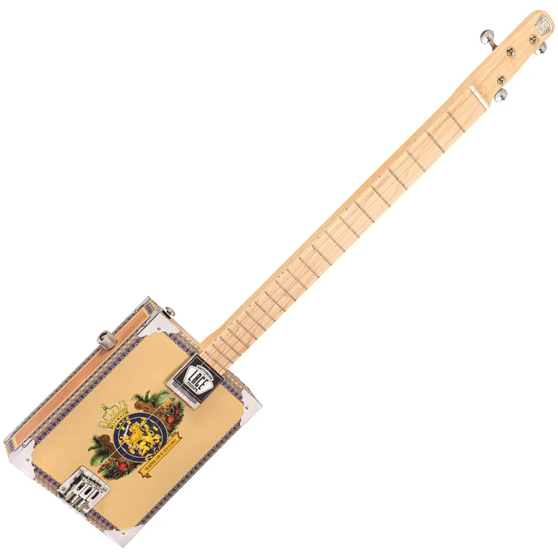 Lace Music Products CBG3004 ELECTRIC CIGAR BOX GUITAR - ROYALTY - 3 STRING