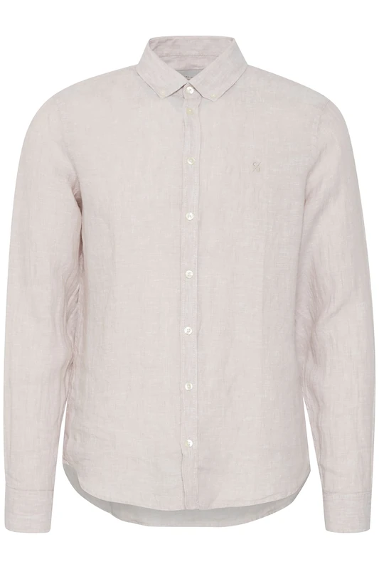 CASUAL FRIDAY Men's Anton Bd Ls Linen Shirt, Chateau Gray (154503), 3XL