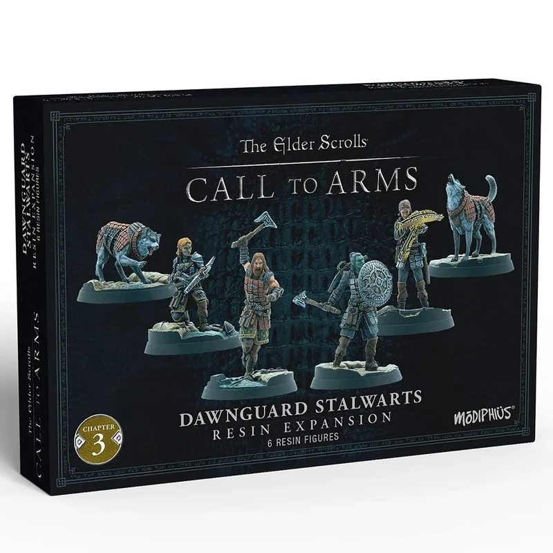 Modiphius Entertainment The Elder Scrolls: Call to Arms - Dawnguard Stalwarts - 6 Unpainted Resin Figures (MUH0330306)