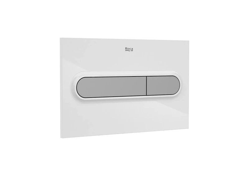 Roca A890195005 PL1 Single One Drive Plate with Single Flush Matte White