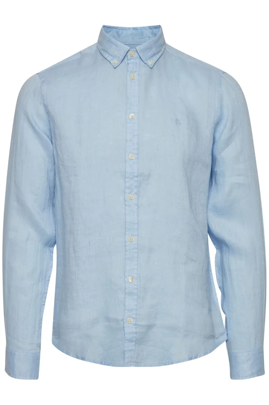 CASUAL FRIDAY Men's Anton Bd Ls Linen Shirt, 154030/Chambray Blue, S - Image 1