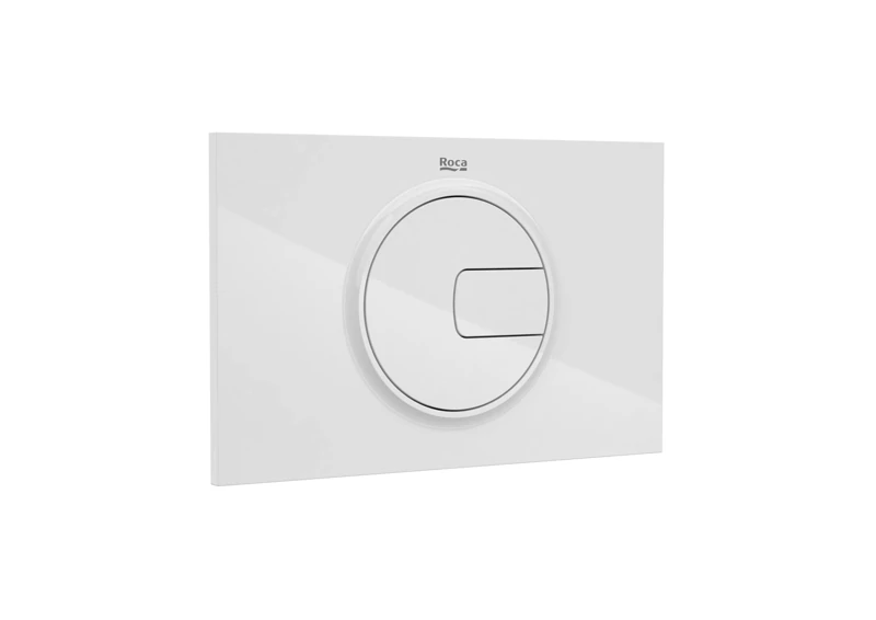 Roca A890198000 PL4 Dual One Drive Plate with Dual Discharge White