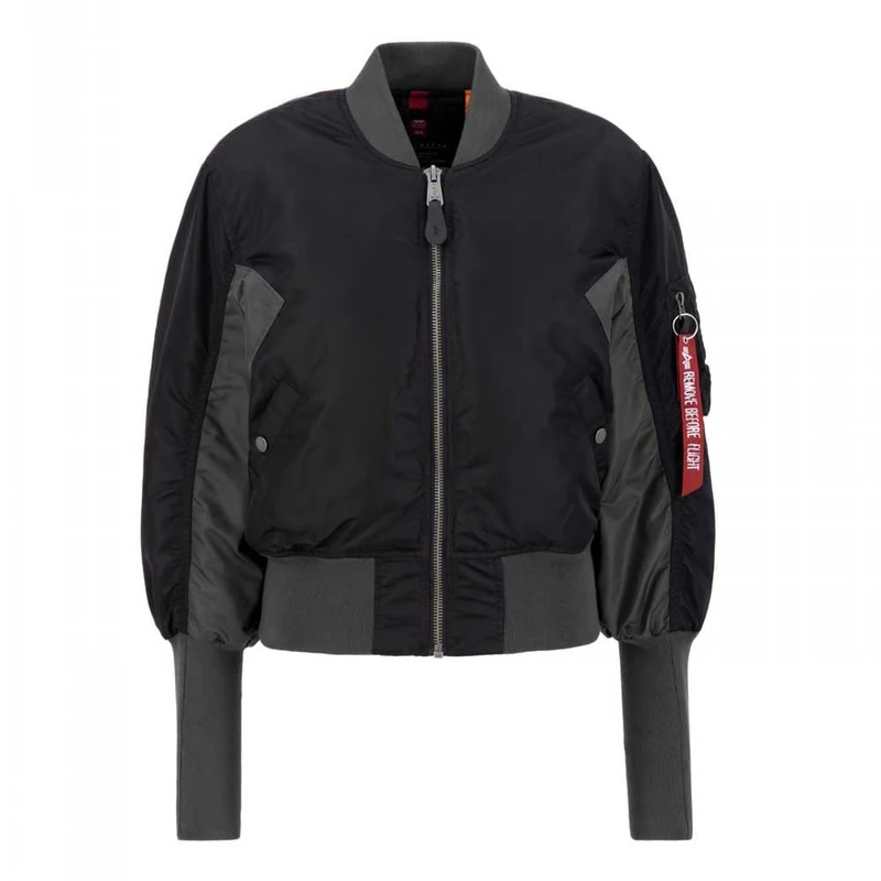Alpha Industries MA-1 Cyber Bomber Jacket for Ladies Black