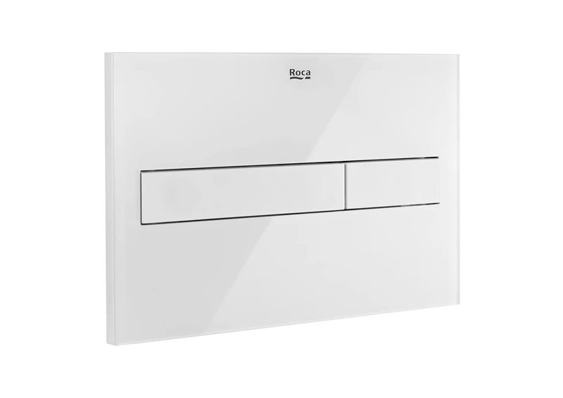Roca A890188309 Dual One PL7 Drive Plate with Dual Discharge with White Glass Finishes