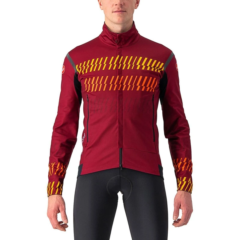 CASTELLI 4522501-421 UNLTD PERFETTO RoS Sweatshirt Men's BORDEAUX/GOLDENROD Size XXL