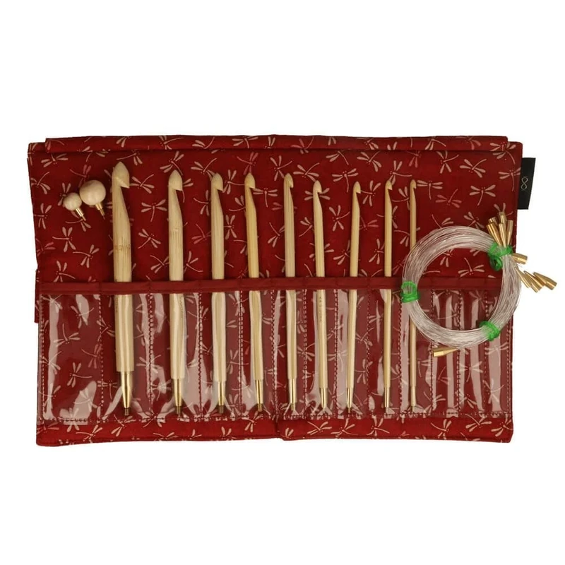 Seeknit - Seeknit Shirotake Red (14cm) Interchangable Crochet Hook Set - 1 Piece