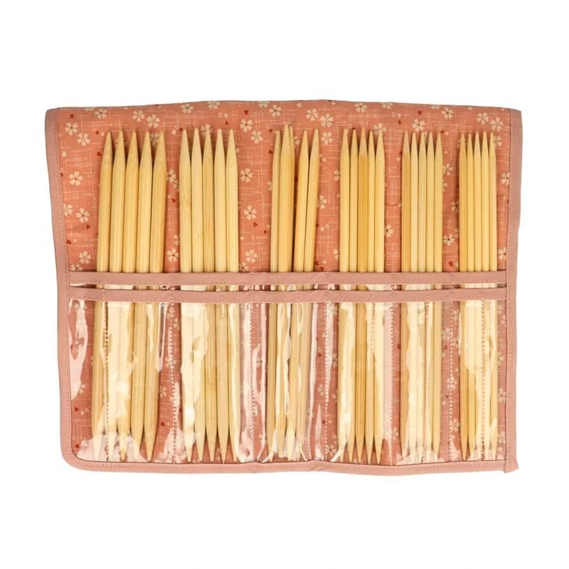 Seeknit - Seeknit Shirotake Pink (20cm) Double-Pointed Needle Set Small Size - 1 Piece