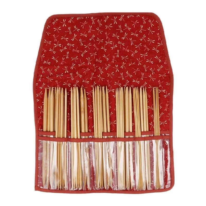 Seeknit - Seeknit Koshitsu Red (20cm) Double-Pointed Needle Set - 1 Piece