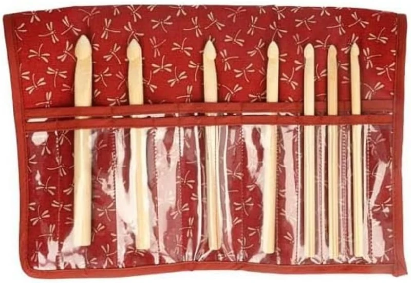 Seeknit - Seeknit Shirotake Red (20cm) Double-Pointed Needle Set Small Size - 1 Piece