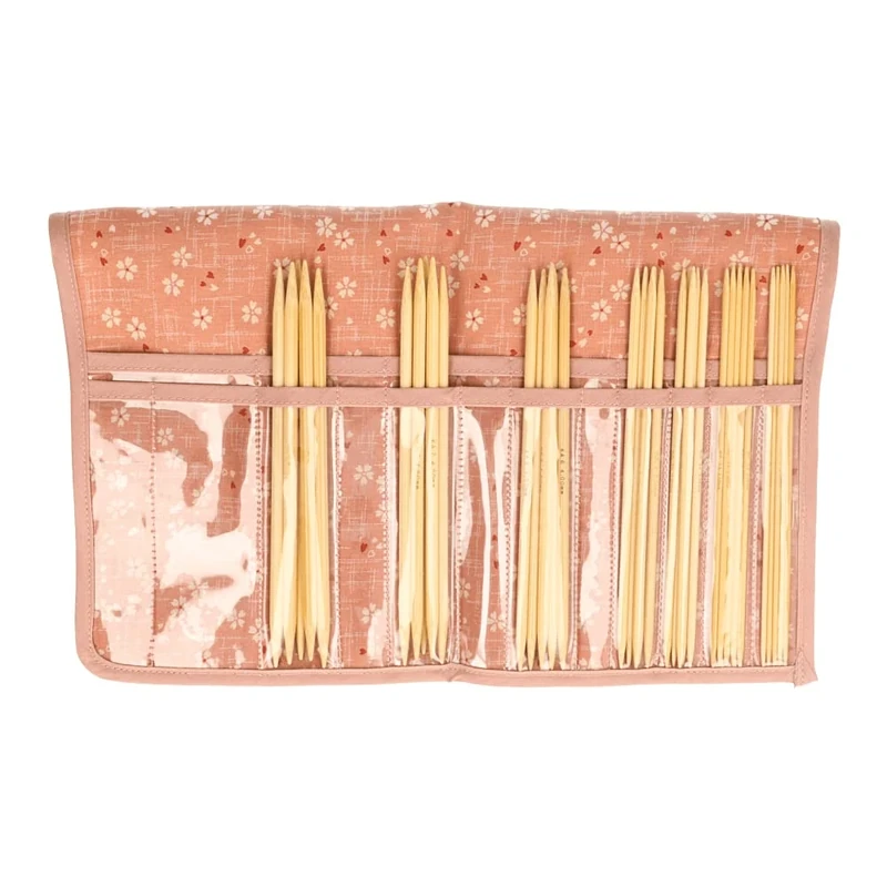 Seeknit - Seeknit Shirotake Pink (15cm) Double-Pointed Needle Full Set - 1 Piece