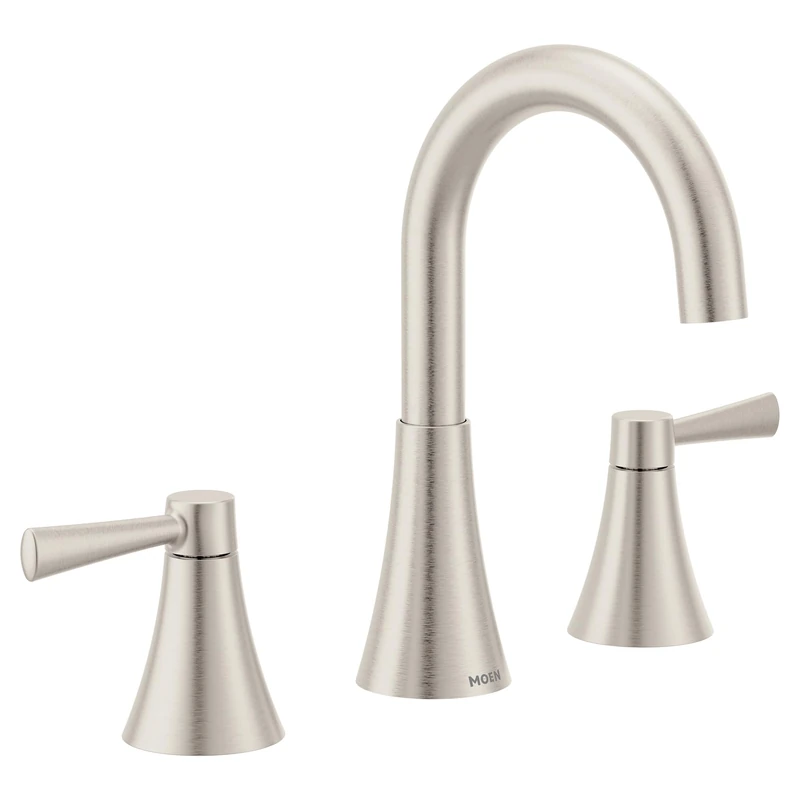 Moen 84023SRN Ronan Two-Handle Widespread Lavatory Faucet, Spot Resist Brushed Nickel