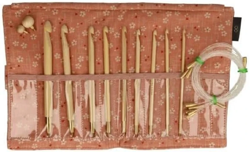 Seeknit - Seeknit Shirotake Pink (14cm) Interchangable Crochet Hook Set - 1 Piece