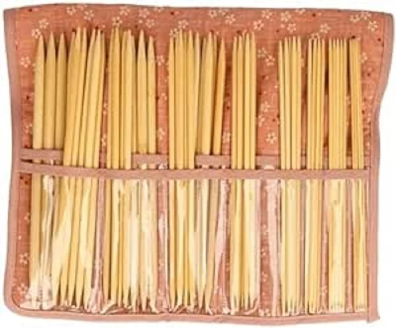 Seeknit - Seeknit Shirotake Pink (20cm) Double-Pointed Needle Set Full Set - 1 Piece