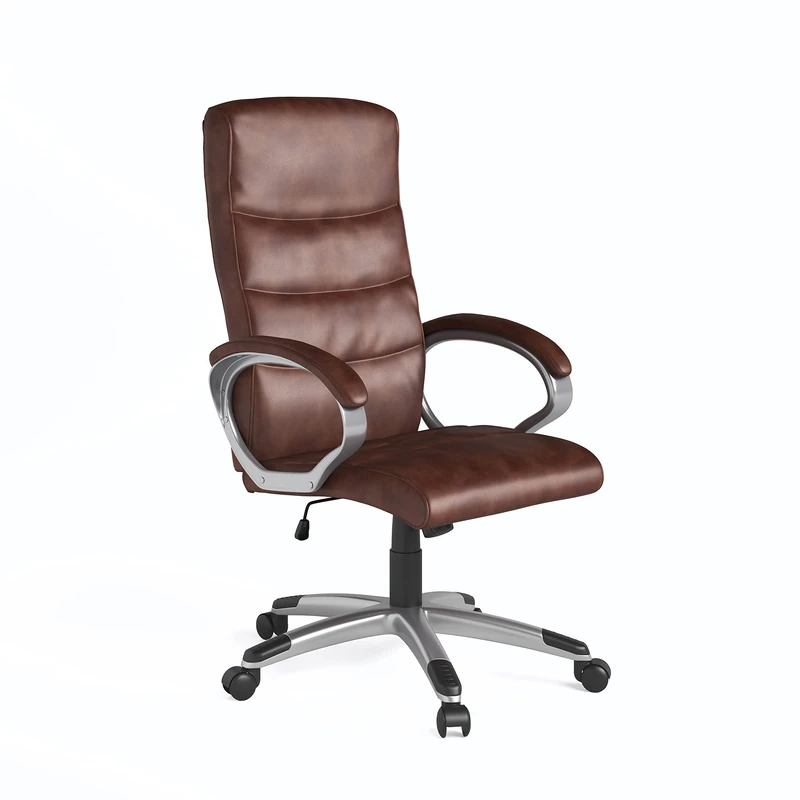 Alphason Hampton Office Chair Brown Leather