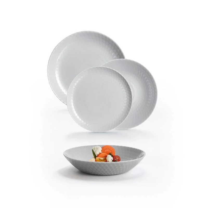 Luminarc Pampille Dinnerware Set (Granite, 18-Piece)