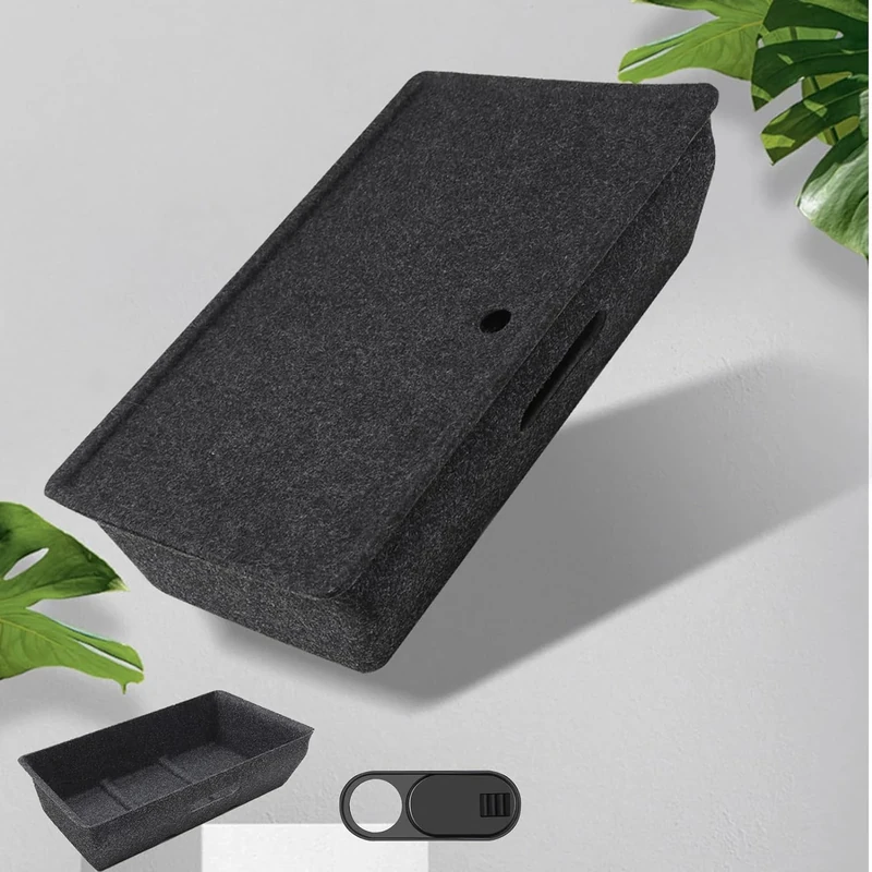FanpBow Fit For Under Seat Storage Box with Cover, 2PCS Felt Storage Box Tray Bins Organizer Accessories 2020 2021 2022 - Image 1