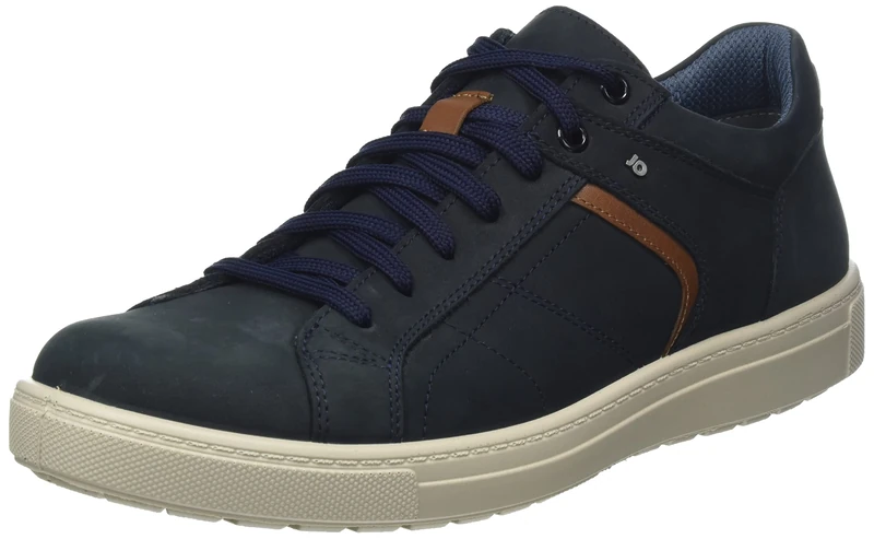 Jomos Men's Rally Trainers, Midnight Blue Cognac, 10.5 UK