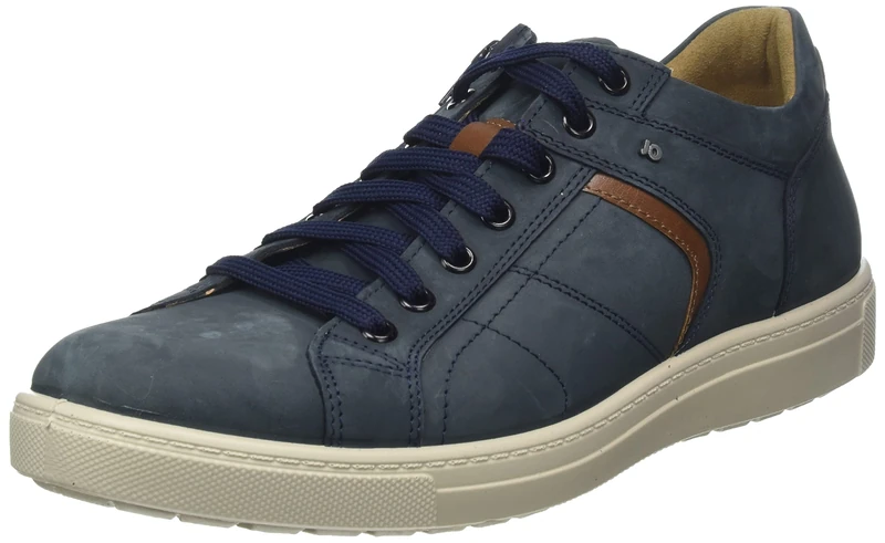 Jomos Men's Rally Trainers, Midnight Blue/Cognac, 43 EU, Midnight Cognac, 9.5 UK