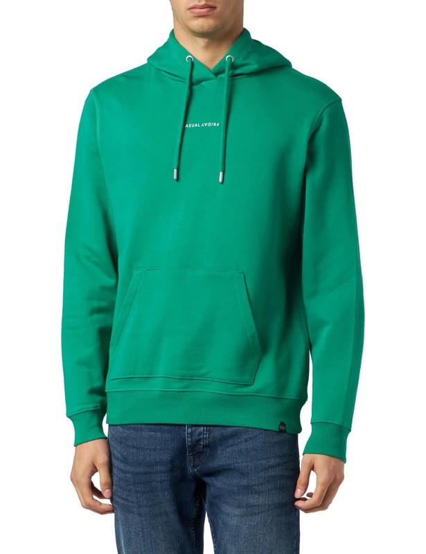CASUAL FRIDAY Men's Sinius Hoddie Sweat Skateboarding Hoodie, 176030/Jelly Bean, XXL