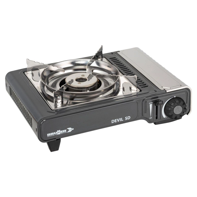 Brunner 0708043N Cooker with Thermocouple, Devil SD NG Power 2.2 Kw, 30 MBar, with Practical Carrying Case