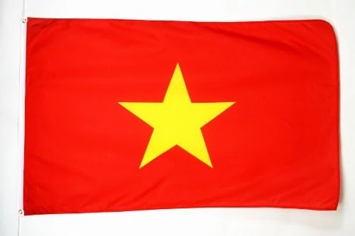 AZ FLAG - Vietnam Flag - 3x5 Ft - Light Polyester Vietnamese Banner with Two Brass Eyelets - Fade Resistant - Vivid Colors - 3' x 5' Feet - 150x90 Cm