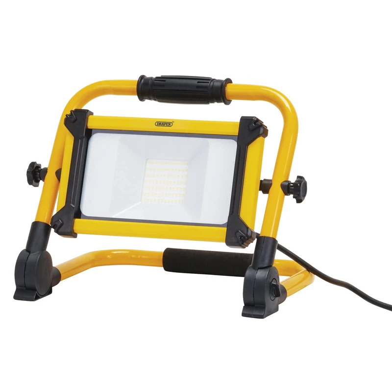 Draper 03175 110V SMD LED Folding Site Light, 50W, 5500 Lumens