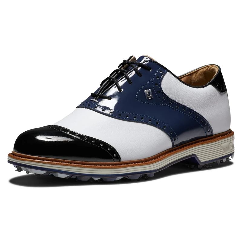 FootJoy Men's Premiere Series Wilcox Golf Shoe, White Navy Black, 8.5 UK