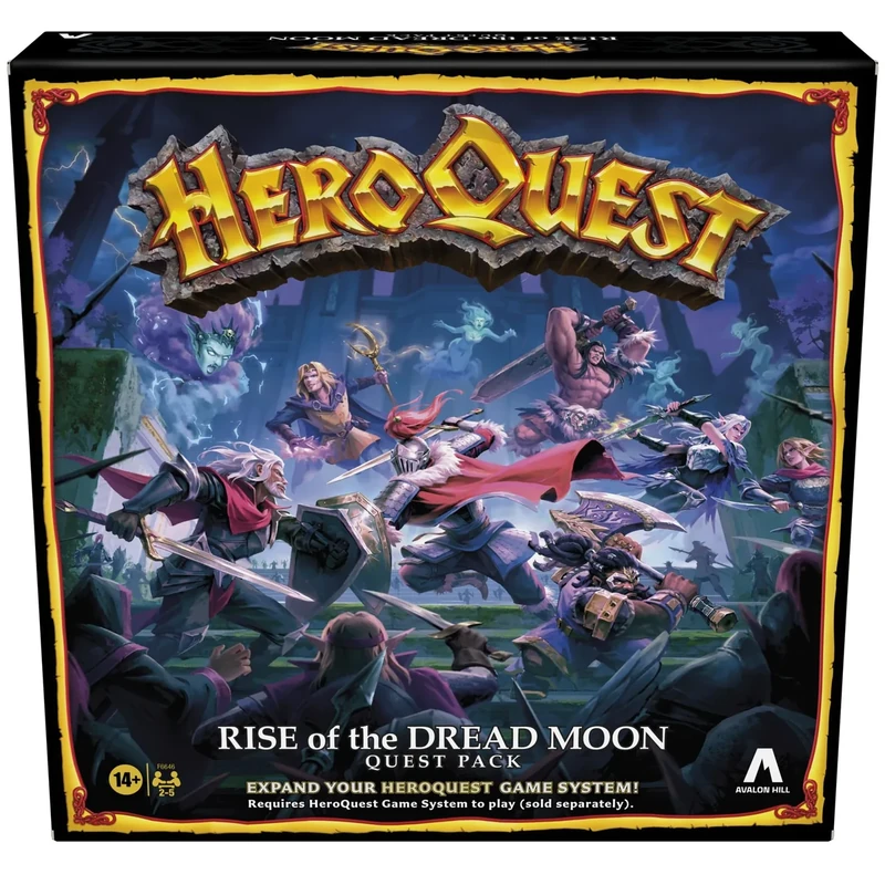 Avalon Hill HeroQuest Rise of the Dread Moon Quest Pack, Requires HeroQuest Game System to Play, Roleplaying Games, Medium For 14+ Years
