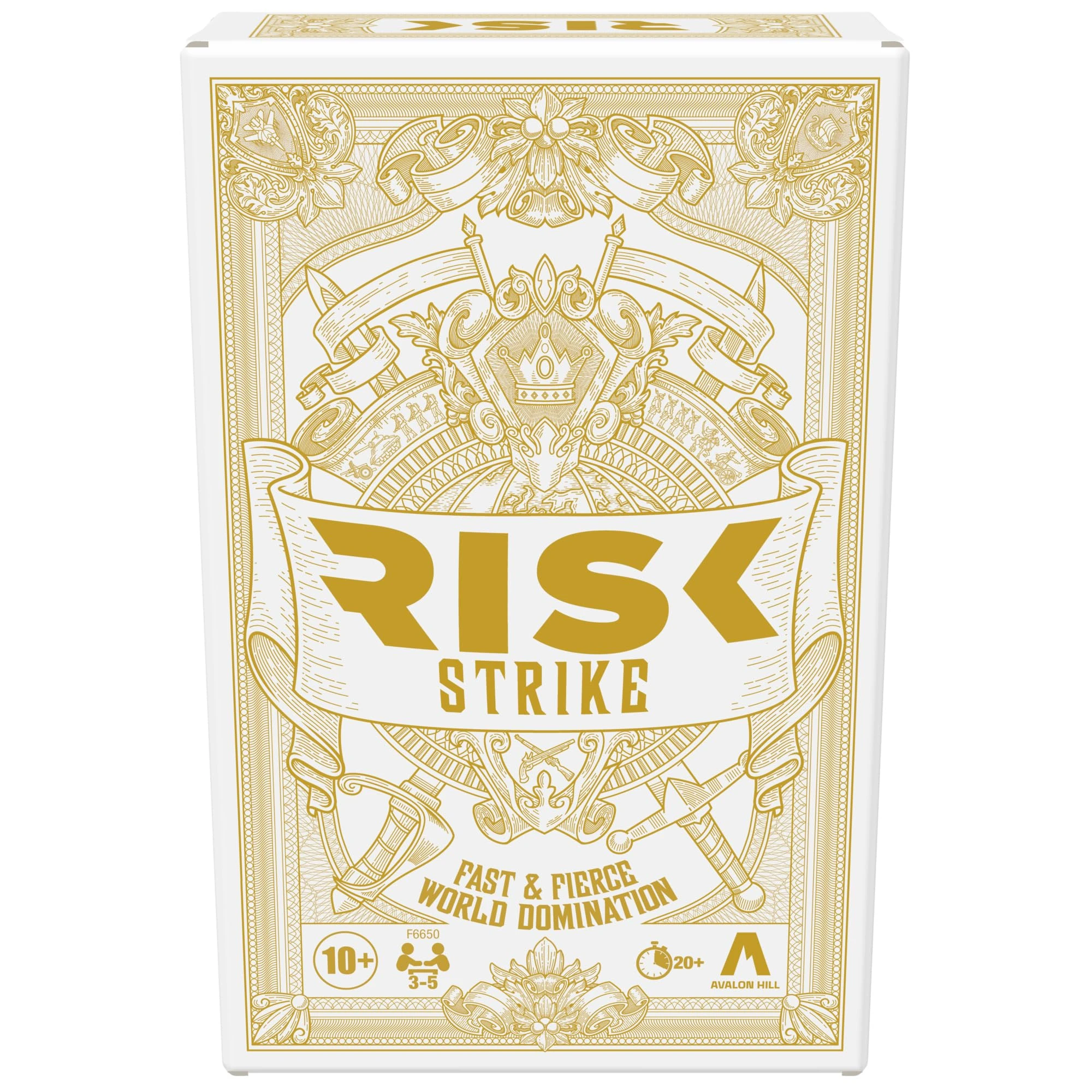 Risk Strike Cards and Dice Game, Quick-Playing Strategy Card Game for 2-5 Players, 20 Min. Average, Family Games, Party Games